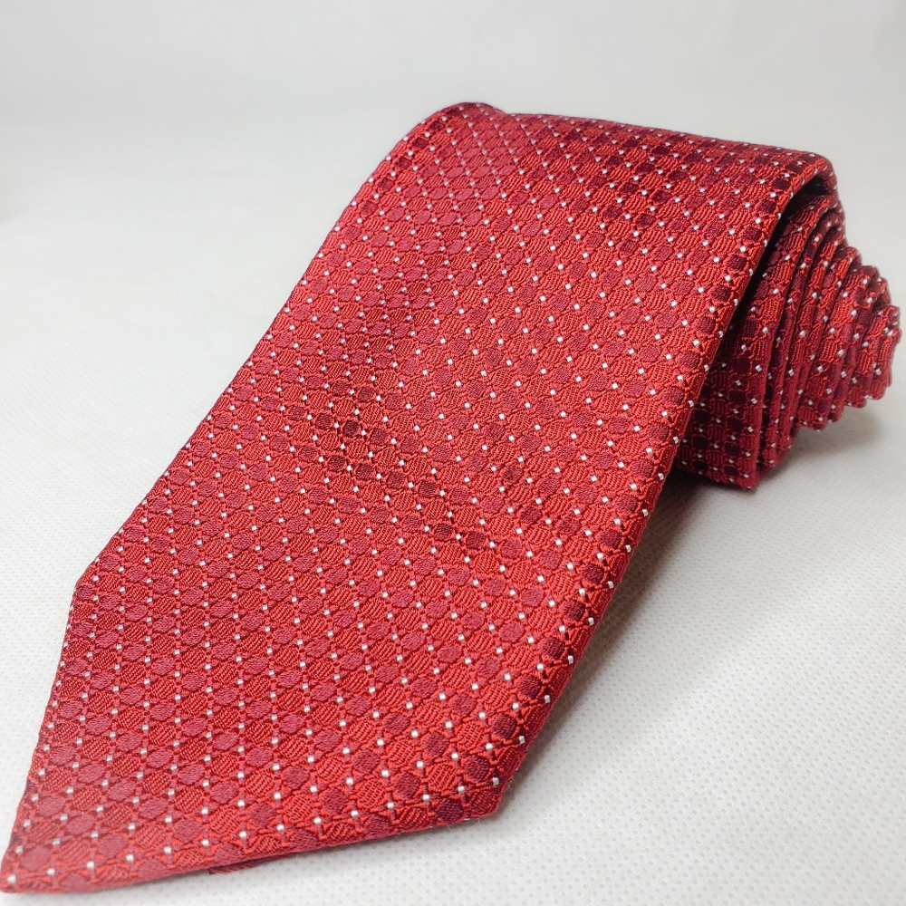 Robert Talbott Neck Tie Geometric Circle Dot New